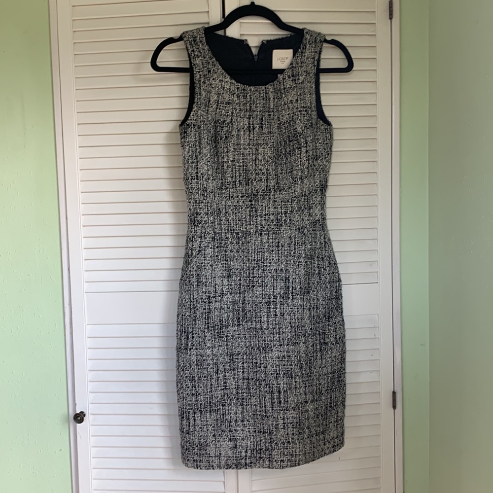 J.Crew Herringbone Suiting Dress Size 00